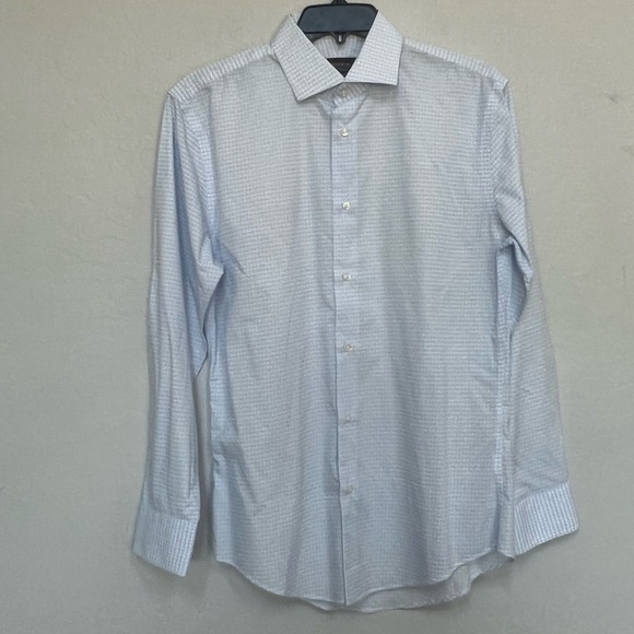 Nordstrom Men's Shop Trim Fit Non-Iron Dress Shirt size 15- 32/33 - Picture 1 of 7